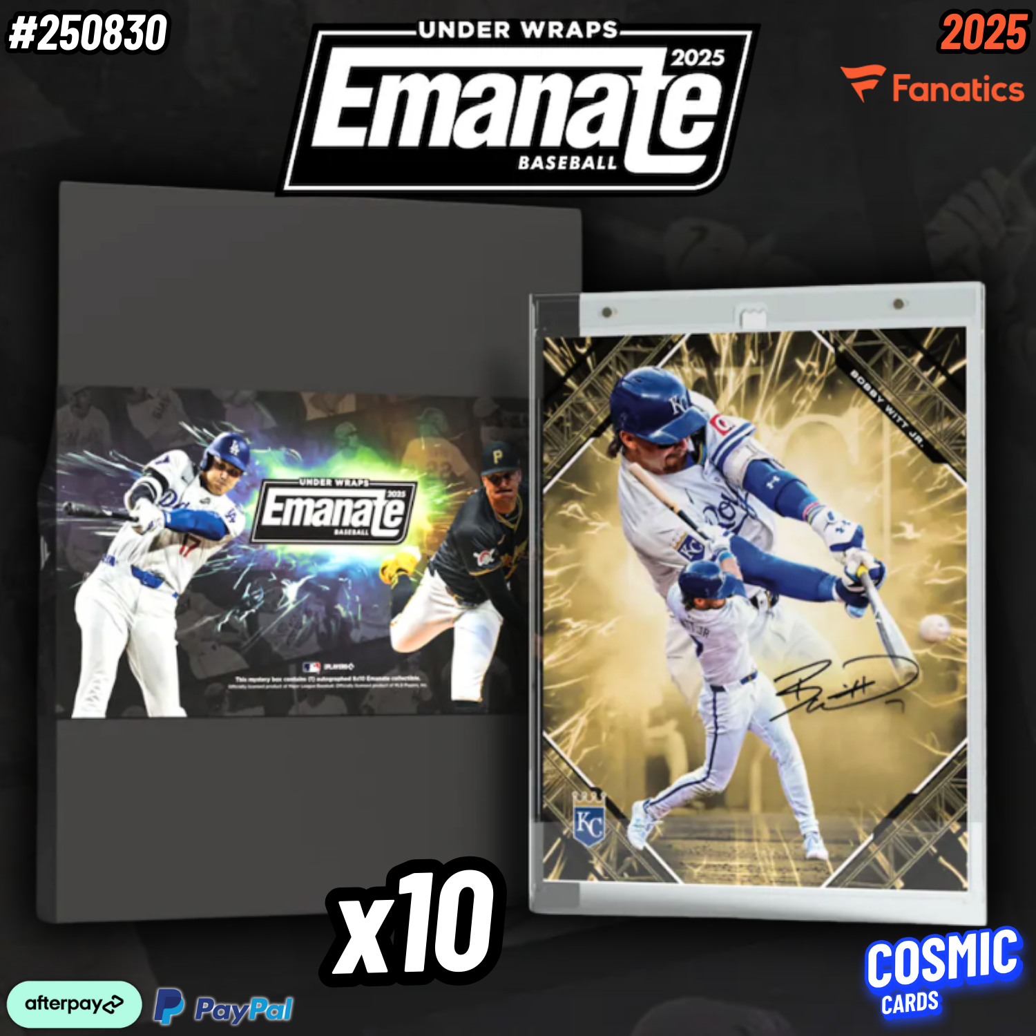 #250830 2025 FANATICS EMANATE MLB CASE BREAK (MAIN SPOT)