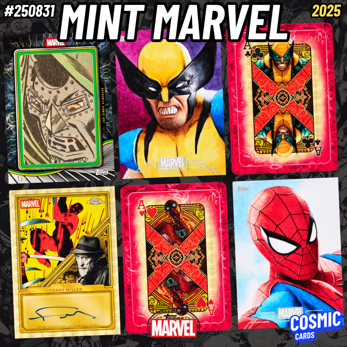 #250831 2025 TOPPS MARVEL MINT HOBBY CASE BREAK (GAMBIT, SILVER SURFER)
