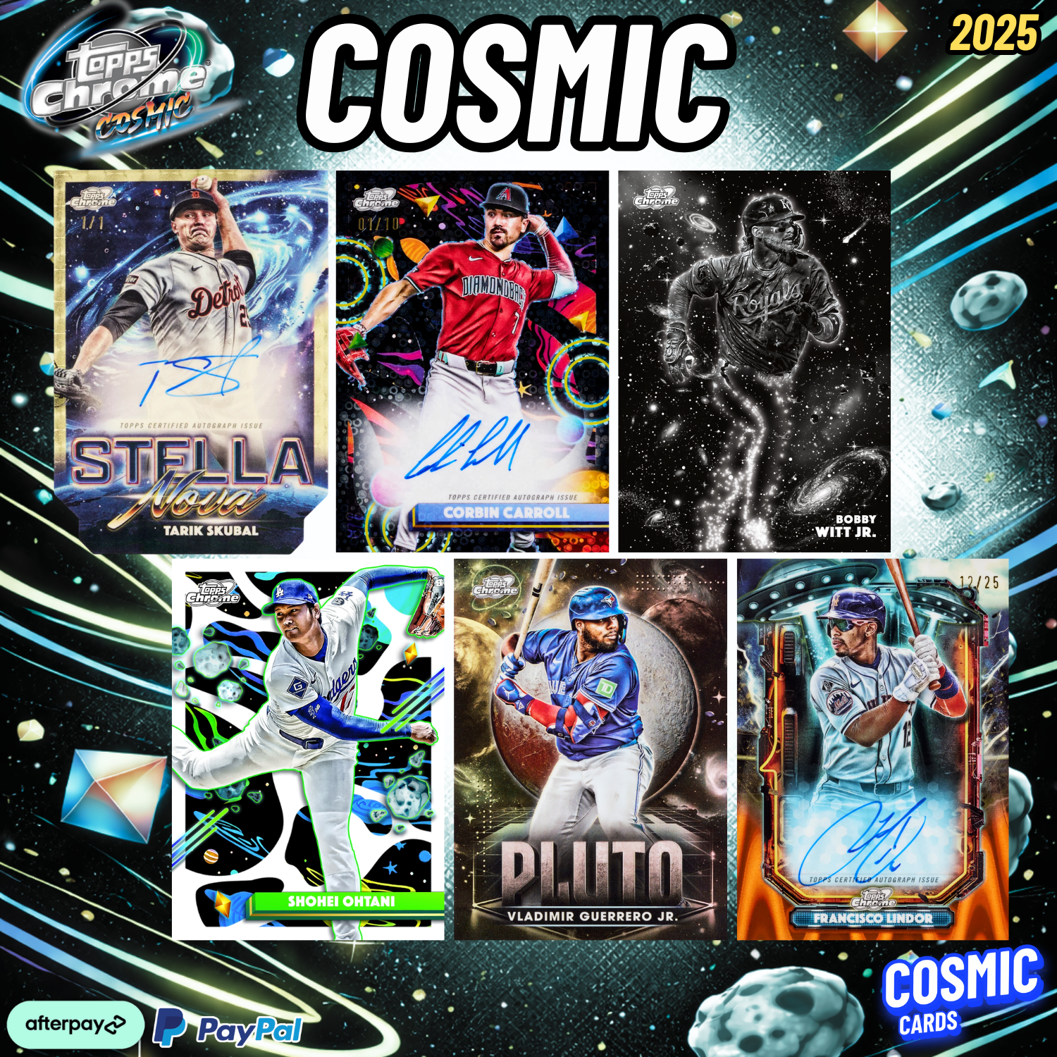 BREAK #251222 2025 TOPPS COSMIC CHROME BASEBALL HOBBY CASE 8 BOXES (ROYALS)