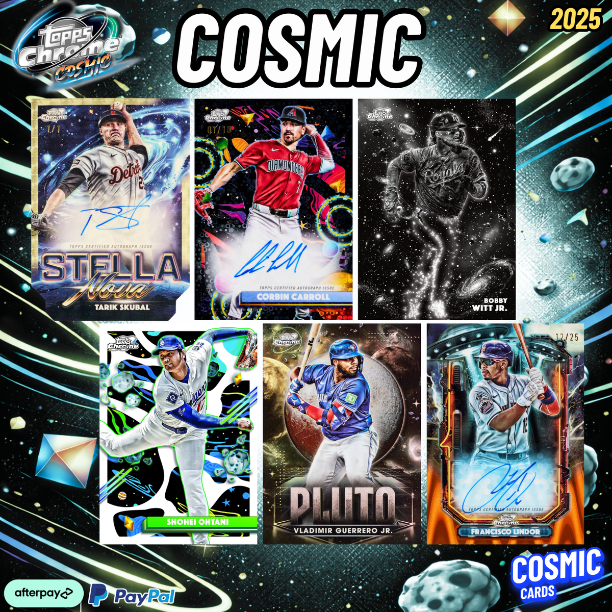 BREAK #251222 2025 TOPPS COSMIC CHROME BASEBALL HOBBY CASE 8 BOXES (ROYALS)