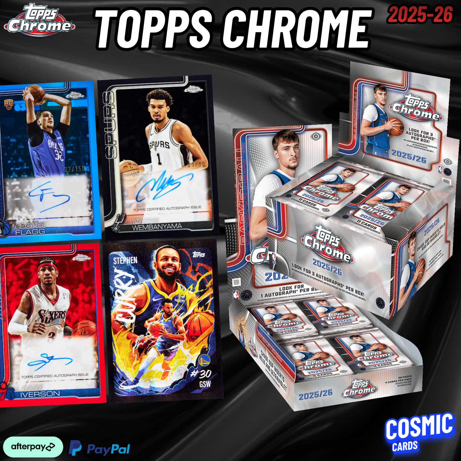 BREAK #251234 2025 TOPPS CHROME BASKETBALL HOBBY x JUMBO (BLAZERS + MINI SPOT)