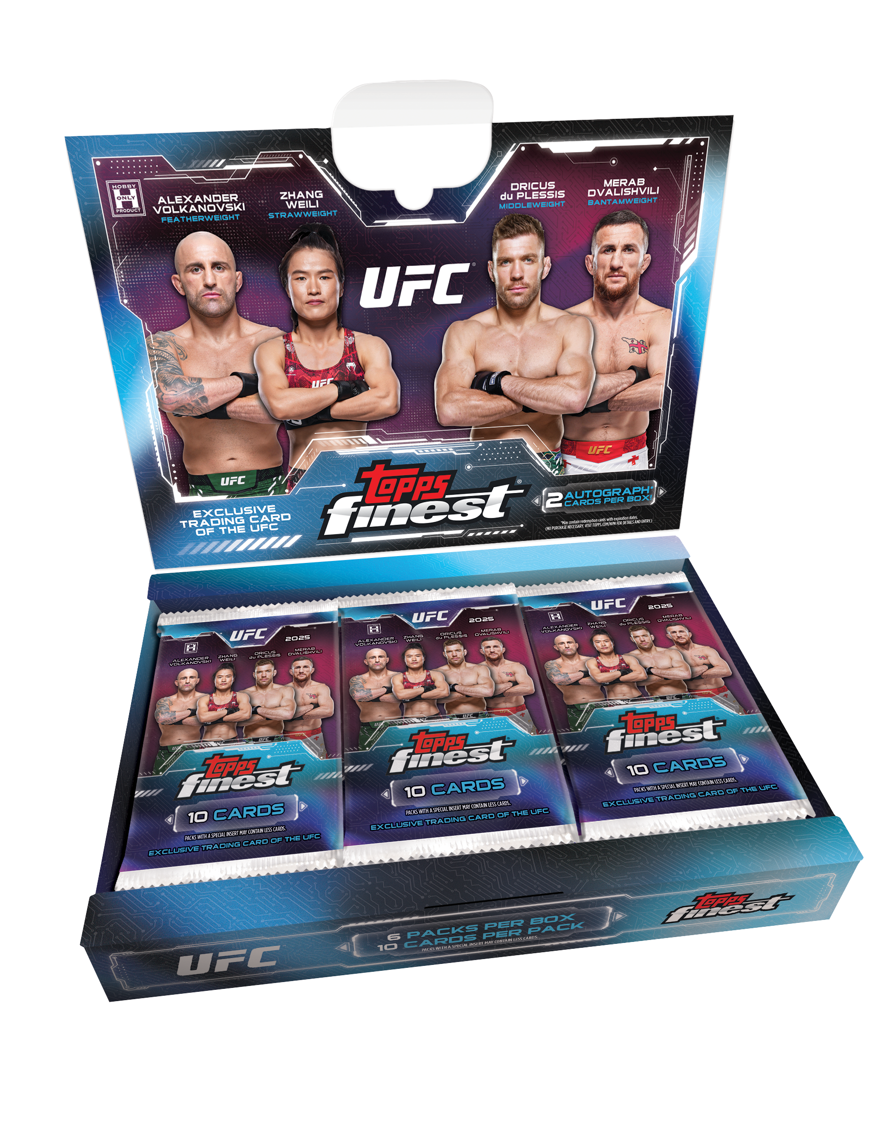 2025 Topps Finest UFC - Hobby Box