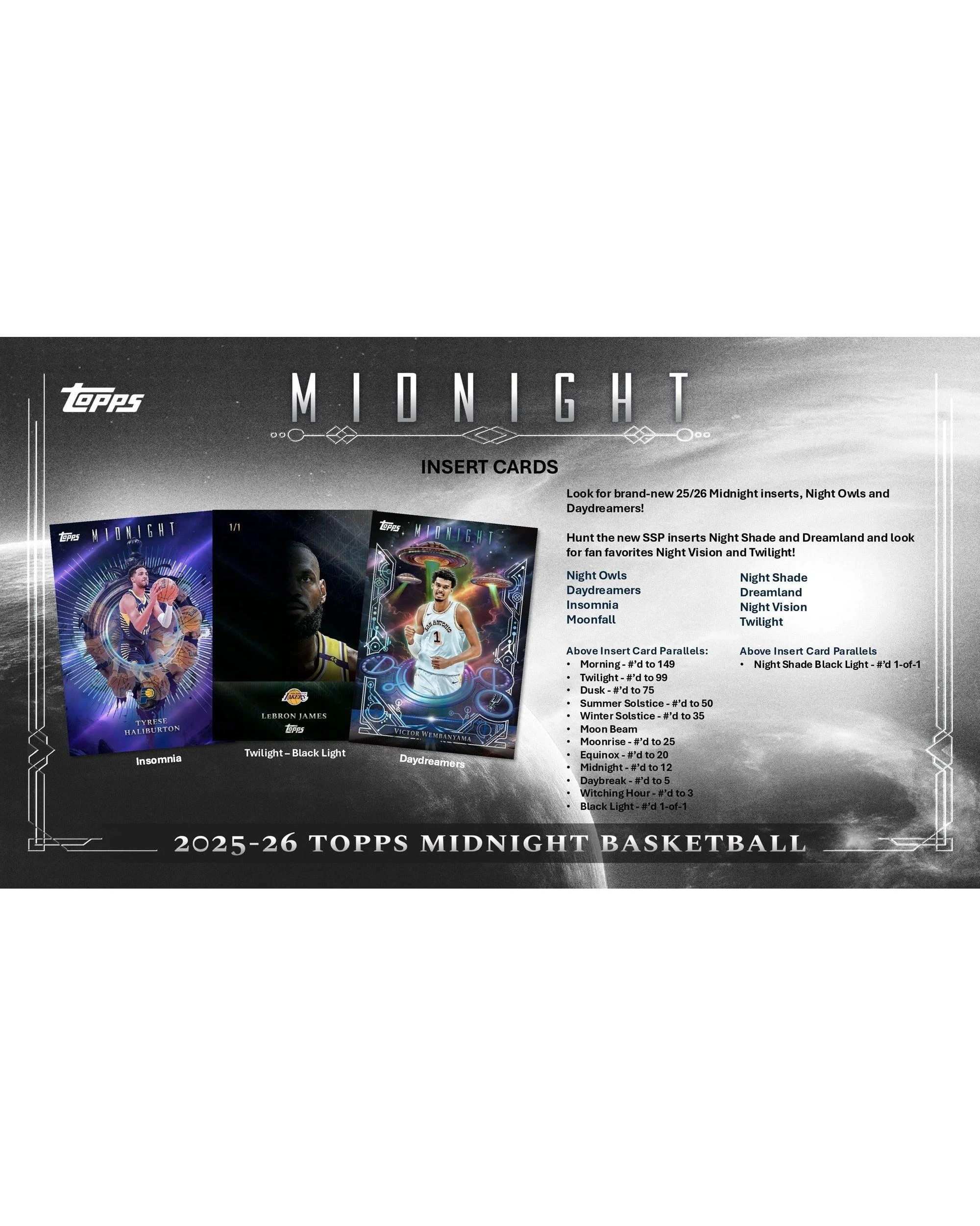 2025-26 Topps Midnight Basketball Hobby Box
