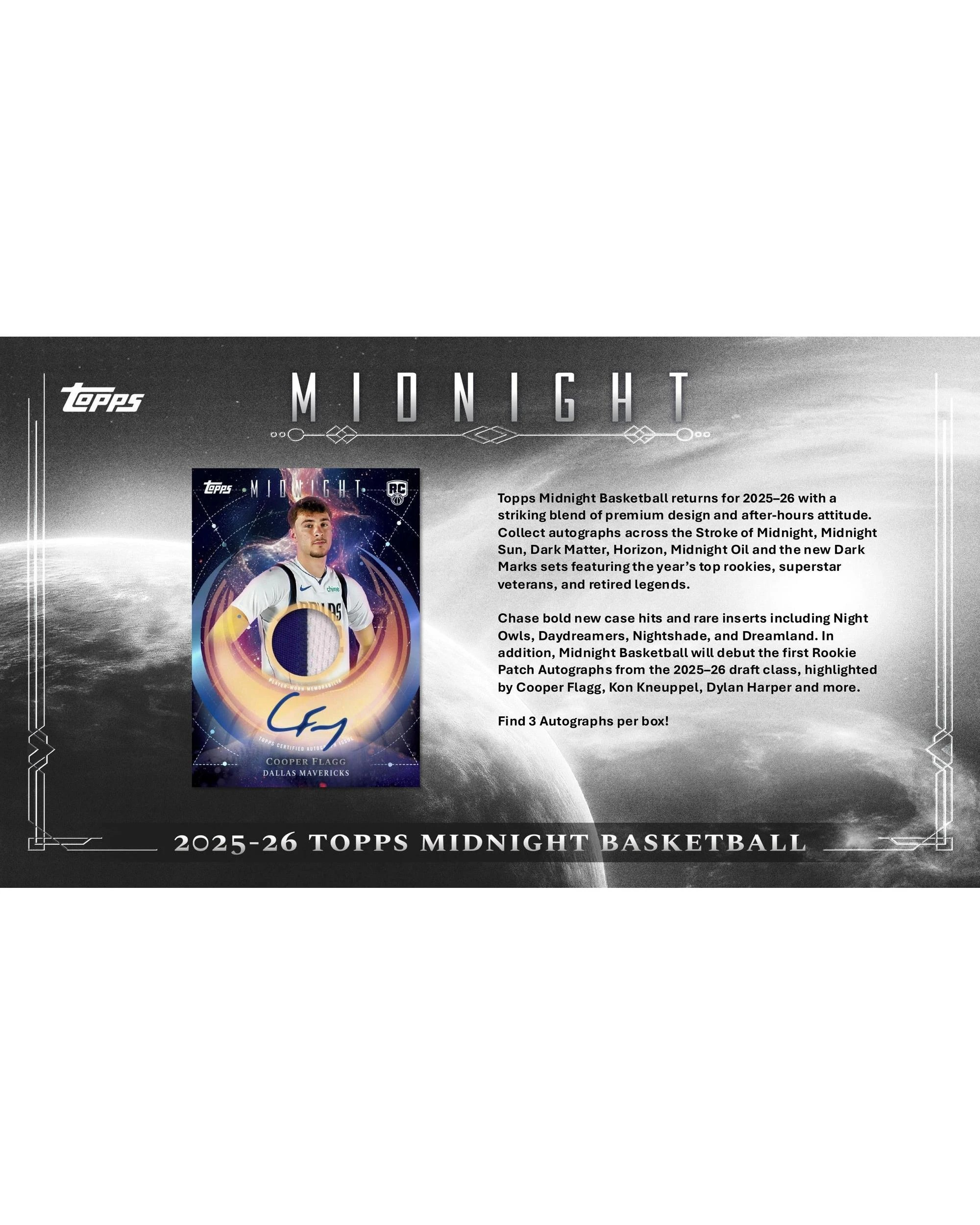 2025-26 Topps Midnight Basketball Hobby Box
